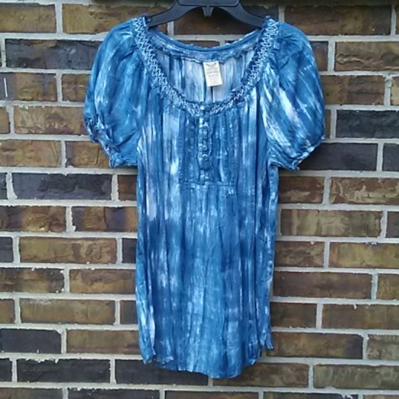 Faded Glory Tops - Faded Glory Tie-dye Top